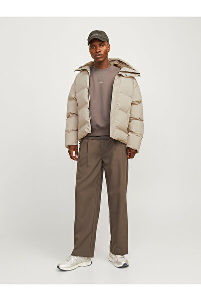 Jack & Jones Puffer Jacket Cold Proof Beige Men's Puffer Jacket