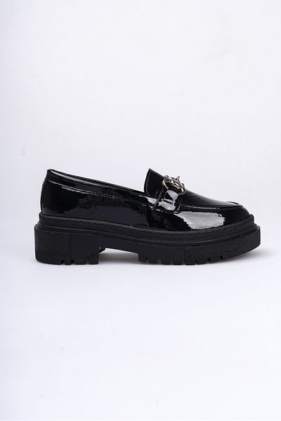 Liza Shoes Дамски мокасини от лачена кожа Nonte A005-K1001