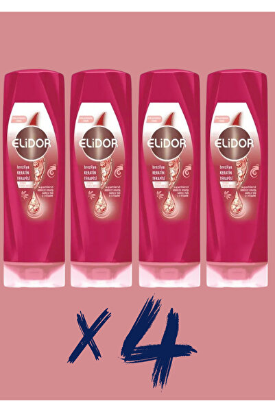 Elidor Serum Bakım Kremi Brezilya Keratin Terapisi 350 ml x 4