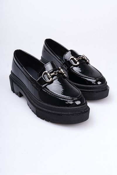 Liza Shoes Дамски мокасини от лачена кожа Nonte A005-K1001