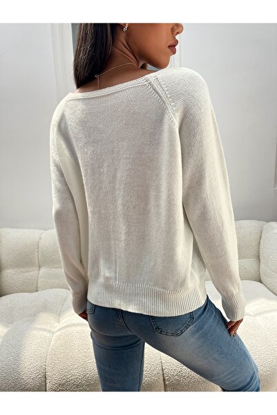 ATEMODAA ATEMODA PULOVER DIN TRICOT DE PĂR UNUL