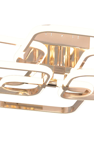 bordolux Pl 01 6 Model Gold 3 Renkli Salon Ve Oturma Odası Için Ideal Alüminyum Avize, 75x10