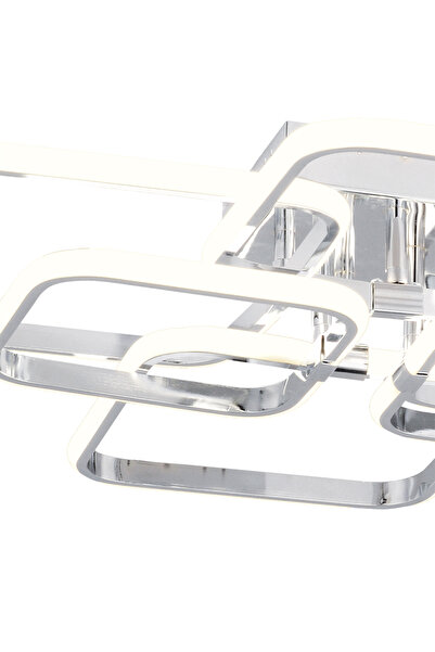 bordolux Pl 01 6 Model Krom 3 Renkli Salon Ve Oturma Odası Için Ideal Alüminyum Avize, 75x10