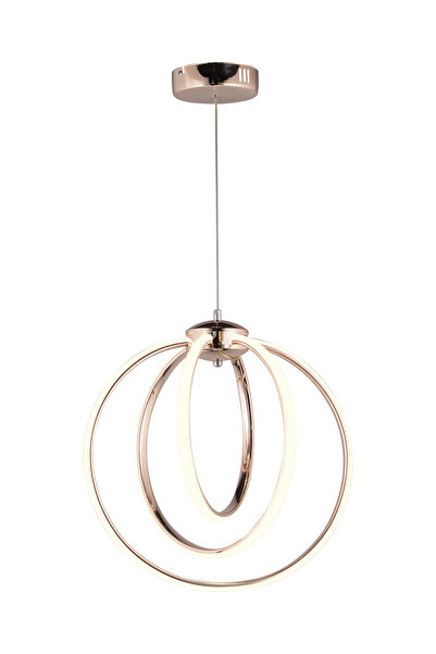 bordolux Ld 066 Model Krom 3 Renkli Koridor Ve Mutfak Için Ideal Alüminyum Avize, 40x70