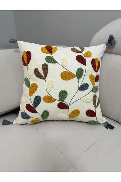 ŞENER HOME Decorative Punch Throw Pillow Cover