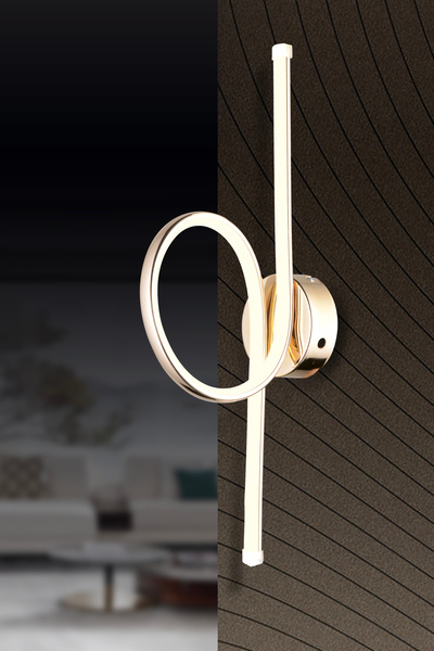 bordolux Ap 05 Model Gold 3 Renkli Koridor Ve Mutfak Için Ideal Aplik Alüminy...