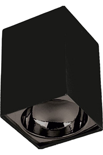 Cata Ct-5420 Gu10 Siyah-Platin Bergama Sıva Üstü Spot Kasası (Ampulsüz)