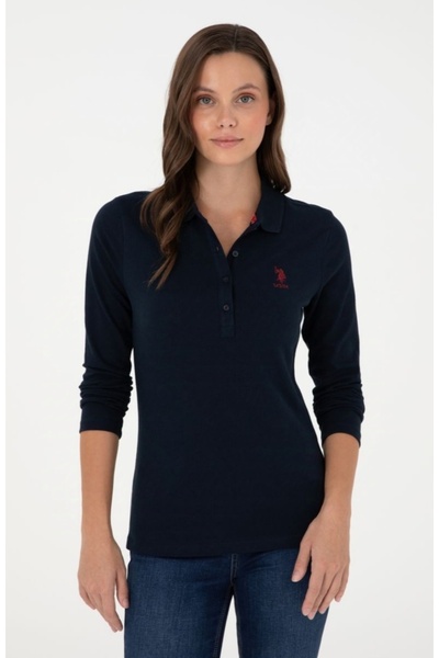 U.S. Polo Assn. BAZA. Polo Assn. Hanorac Slim Fit pentru damă cu gât polo - Î...