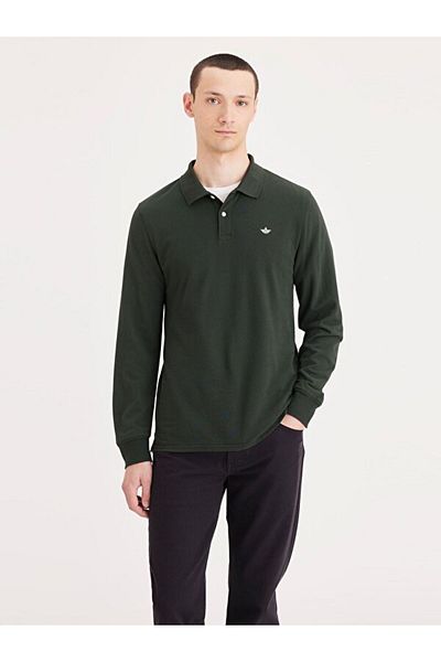 Dockers Μακρυμάνικο Χρώμα Polo