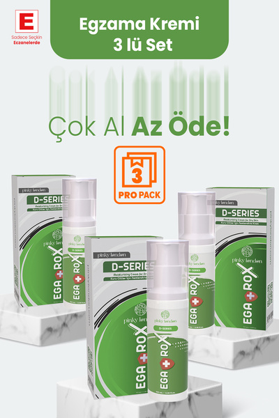 Pinky London Egarox - E.gzama Kuru Cilt Için Nemlendirici Krem 3'lü Set ( 100 ml X 3 Adet )
