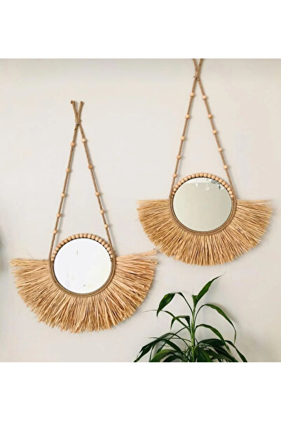 Emek Rafya Yelpaze Ayna 2li Set