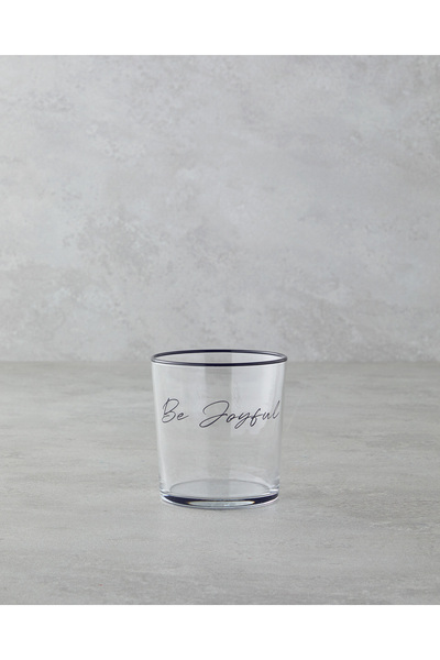 English Home Be Joyful Cam Bardak 380 ml Siyah