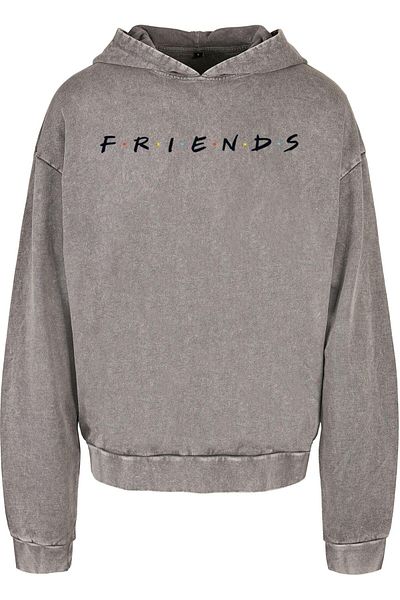 ABSOLUTE CULT Friends - Logo Acid Washed Oversized Hoody