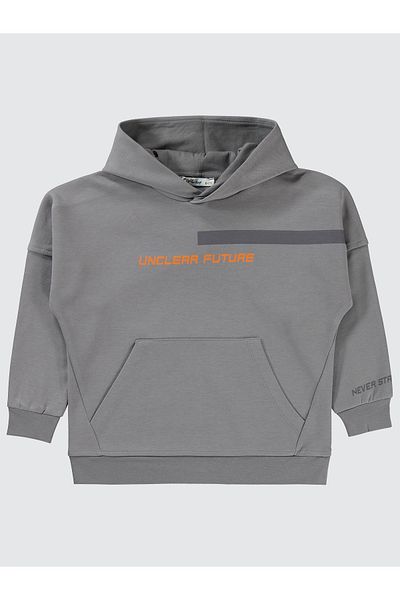 Civil Boys 6-9 Years Old Boy Gray Sweatshirt