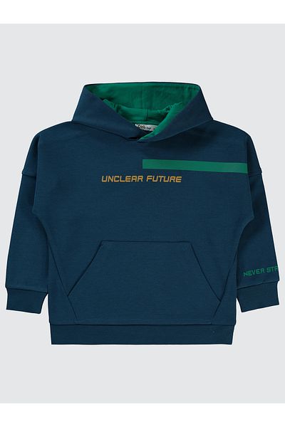 Civil Boys 6-9 Years Old Boy Sweatshirt - Dark Petrol
