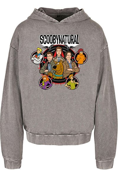 ABSOLUTE CULT Scooby - Natural Characters Acid Washed Oversized Hoody