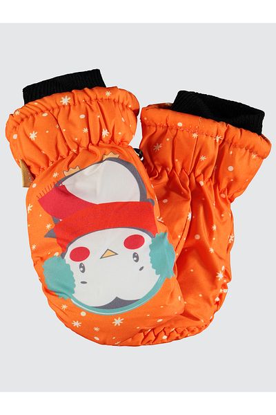 Kitti 2-5 Years Old Girl's Orange Gloves