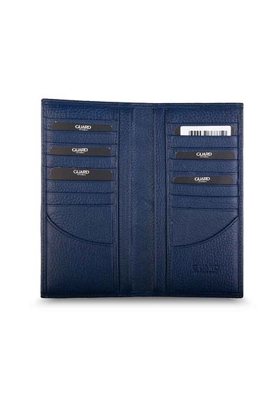GUARD Genuine Leather Navy Blue Portfolio Hand Wallet - Grd241116Wt216