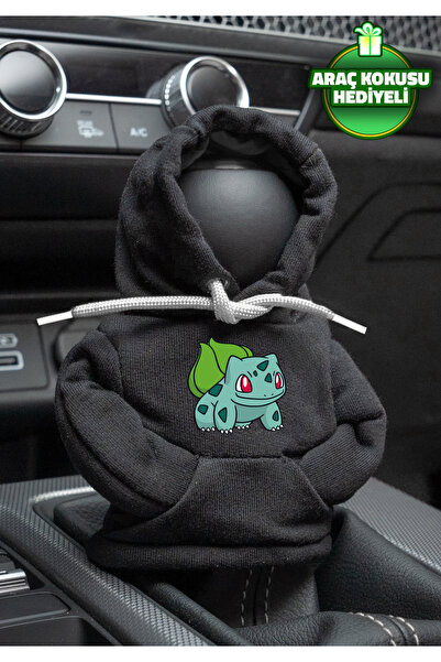 Freeyez Pokemon Bulbasaur Black Gear Shift Hoodie - Vehicle, Outfit and Fleec...