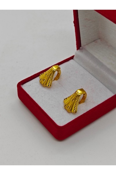 paksoy kuyumculuk Kaz Ayağı J Küpe 22 Ayar