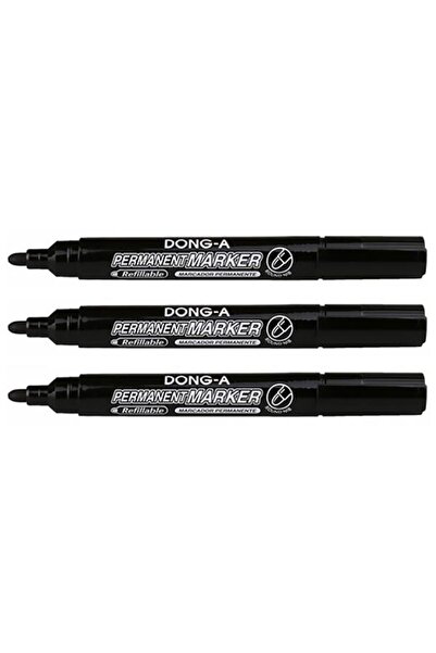 Dong-A Dong A Permanent Marker Siyah 3lü D4236