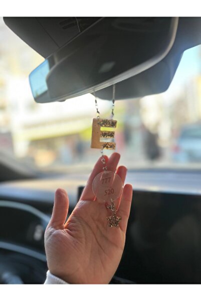 şirinco حرف E ذهبي اللون VIP 777 520 رقم متسلسل نجمة عنصر إيبوكسي مرآة الرؤية...