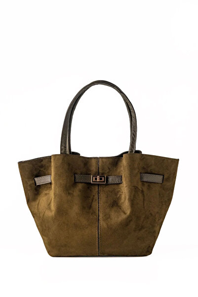 212 Women's Suede Model Nubuck Hand and Shoulder Bag