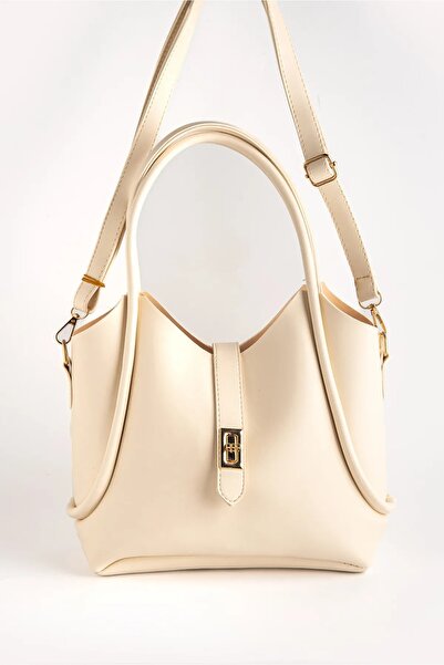 KOÇAK ÇANTA Women's Crossbody Shoulder Bag with Lock Closure Detail and Puppy Design