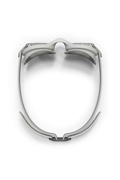 PushUpJump Swimming Goggles - Standard Size - Grey - Clear Glasses - Ready 9716Seri