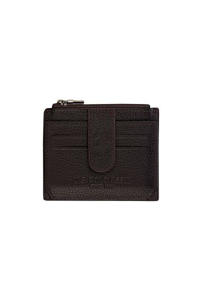 U.S. Polo Assn. Η.Π.Α. Polo Assn. 7657-7658-7659 Καφέ θήκη για πορτοφόλι από γνήσιο δέρμα