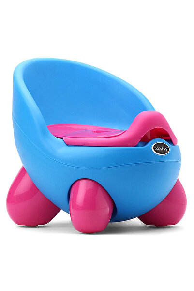 Babyhug كرسي مرحاض مقوس، مع غطاء، دعم ظهر مرتفع، حواف ناعمة، مناسب للأطفال من...