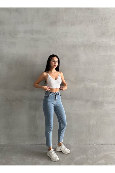 Butik Mom Jeans Pants Without Lycra