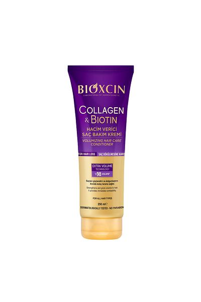 Bioxcin İnce ve Seyrek Saçlar İçin Collagen & Biotin İçeren Durulanan Saç Bakım Kremi 250ml
