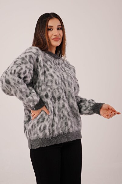 Hipo Trend М'який светр з леопардовим візерунком