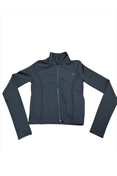 Benetton -W23076  Benetton Sweatshirt Kadın SİYAH Spor çeket