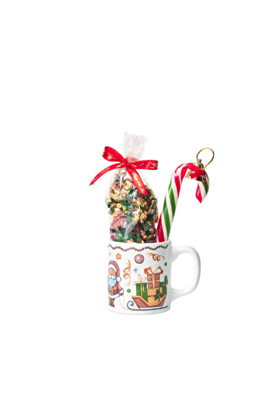 Şekerci Cafer Erol Yılbaşı Özel Kupa - Karamel Şeker + Baston Şeker No: 4