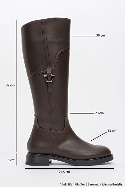 LuviShoes Michel Brown dámské jezdecké boty