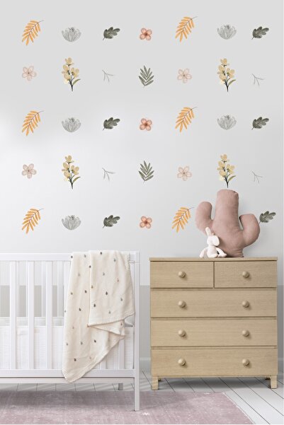 esatoys Yaprak Temalı Çocuk Odası Sticker Seti