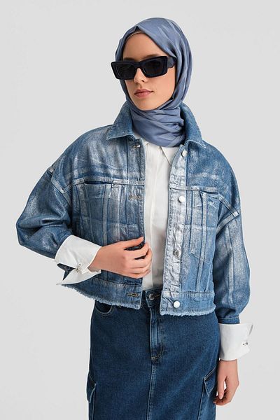 Armine Jachetă de blugi albastru deschis - 24kd3413