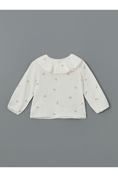 LC Waikiki Lcwk Long Sleeve Printed Baby Girl Shirt