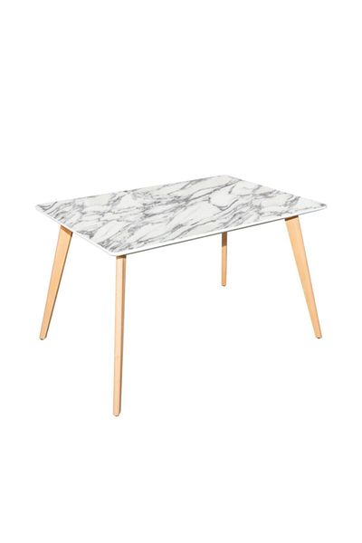 Bigaimaj 100cmx150cm Λευκό Μαύρο Μαρμάρινο Μοτίβο Πλαστικοποιημένο Τραπέζι - Αυτοκόλλητο Φύλλο