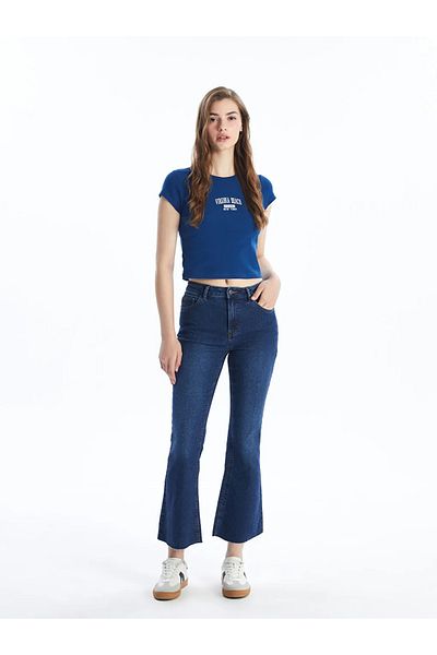 LC Waikiki Lcw Jeans Indigo Mars Flare Women's Jean Pants