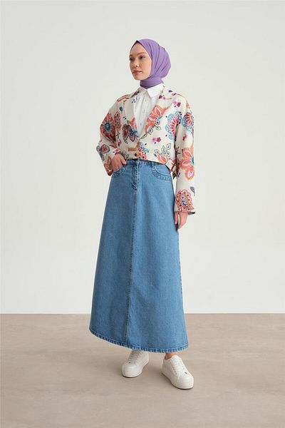 Armine Pink Patterned Buckle Jacket - 24Y5407