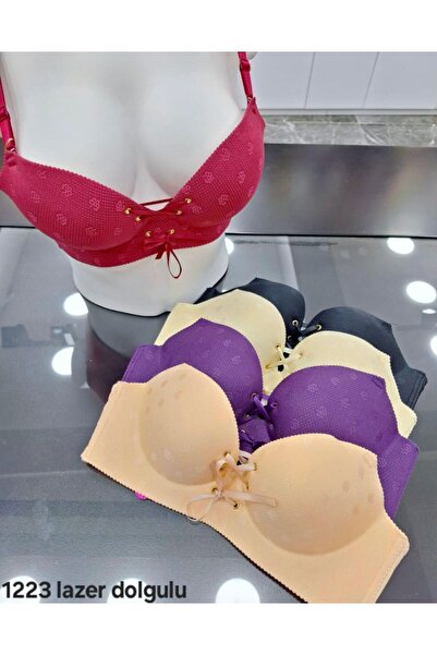 F.K Lazer Kesim Rahat Dolgulu Dik Gösteren Ten Sütyen