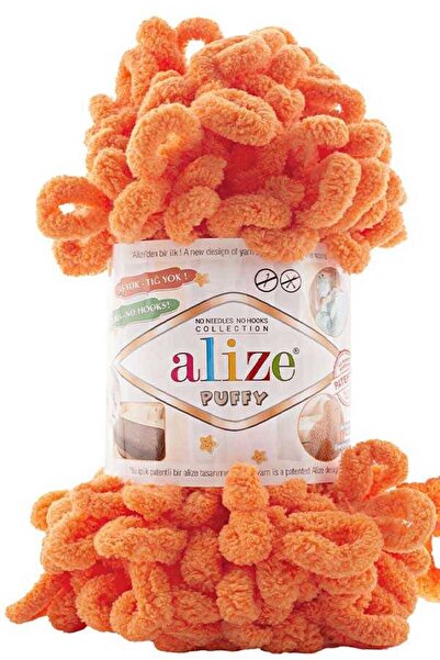 Alize puffy -336 χρώμα πορτοκαλί- η τιμή είναι για 1 μάσκα