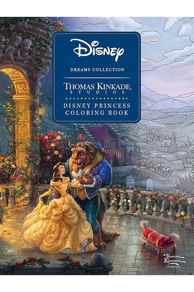 Disney Press كتاب تلوين ديزني دريمز توماس كينكيد ستوديوس