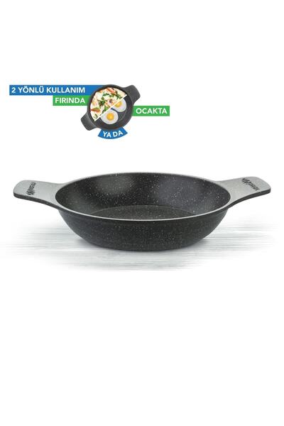 ThermoAD 22cm Gray Cast Iron Handle Hot Pot Sahan