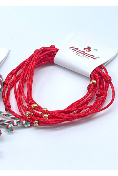 Concept HuBuTU 20 Adet (10 *2'Lİ SET) Yılbaşı Hediyelik Kartlı Jelatinli Marteniçkalı Bileklik Seti