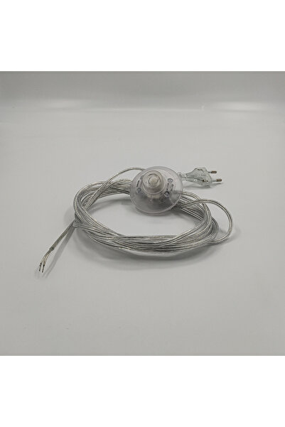 Retro Vitrini Dekoratif 3 Metre Aç-Kapa Yerpuar Anahtarlı Fişli Hazır Lamba-A...