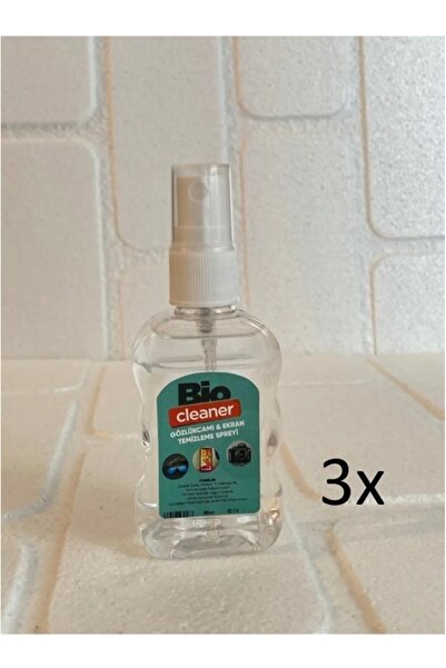biocleaner 3'lü Gözlük Camı , Ekran Temizleme Spreyi 50 cc - Mikrofiber Gözlük Bezi Hediyeli